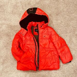 Calvin Klein Vibrant Red Hooded Jacket